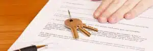 handing over of keys after lease agreement signing